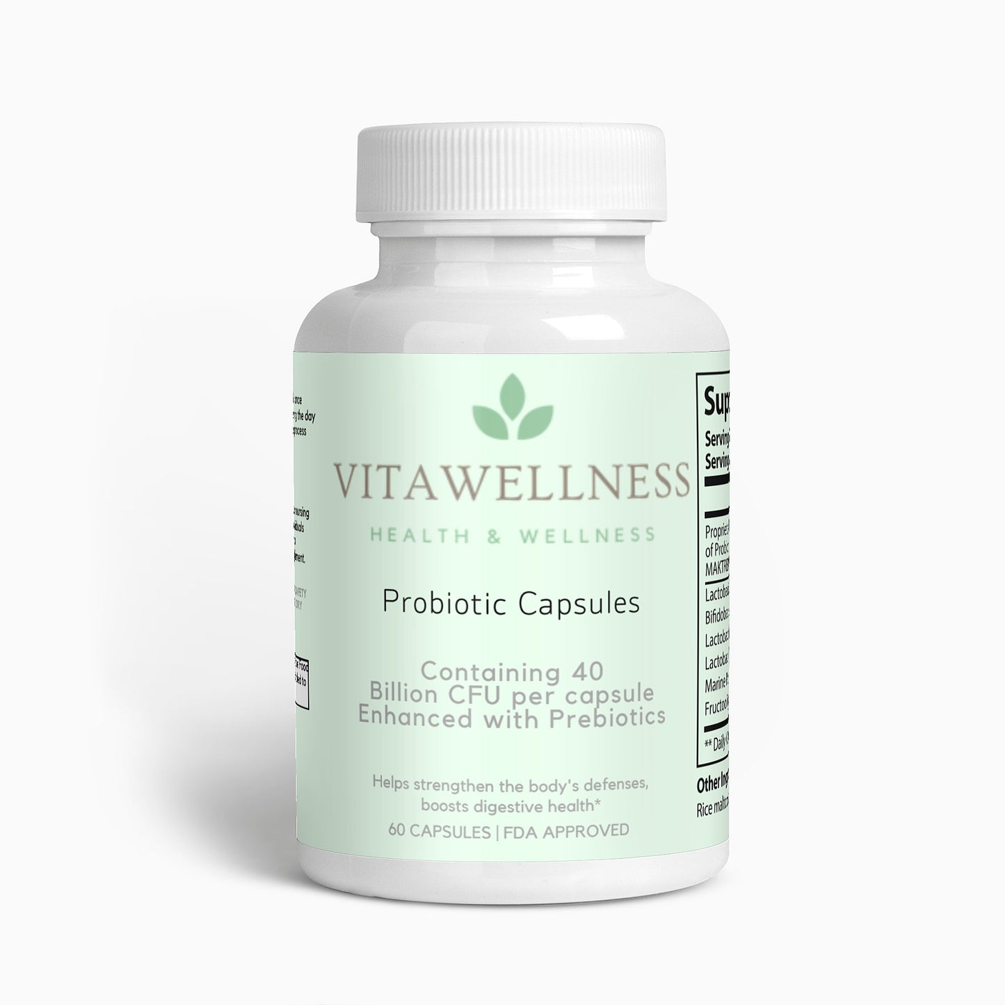 Probiotic Supplement- Made with 40 Billion with Prebiotics