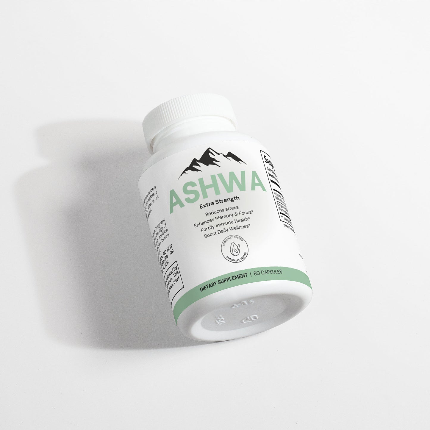 Organic Ashwagandha Support Supplement, Black Pepper | Lab Tested for Purity