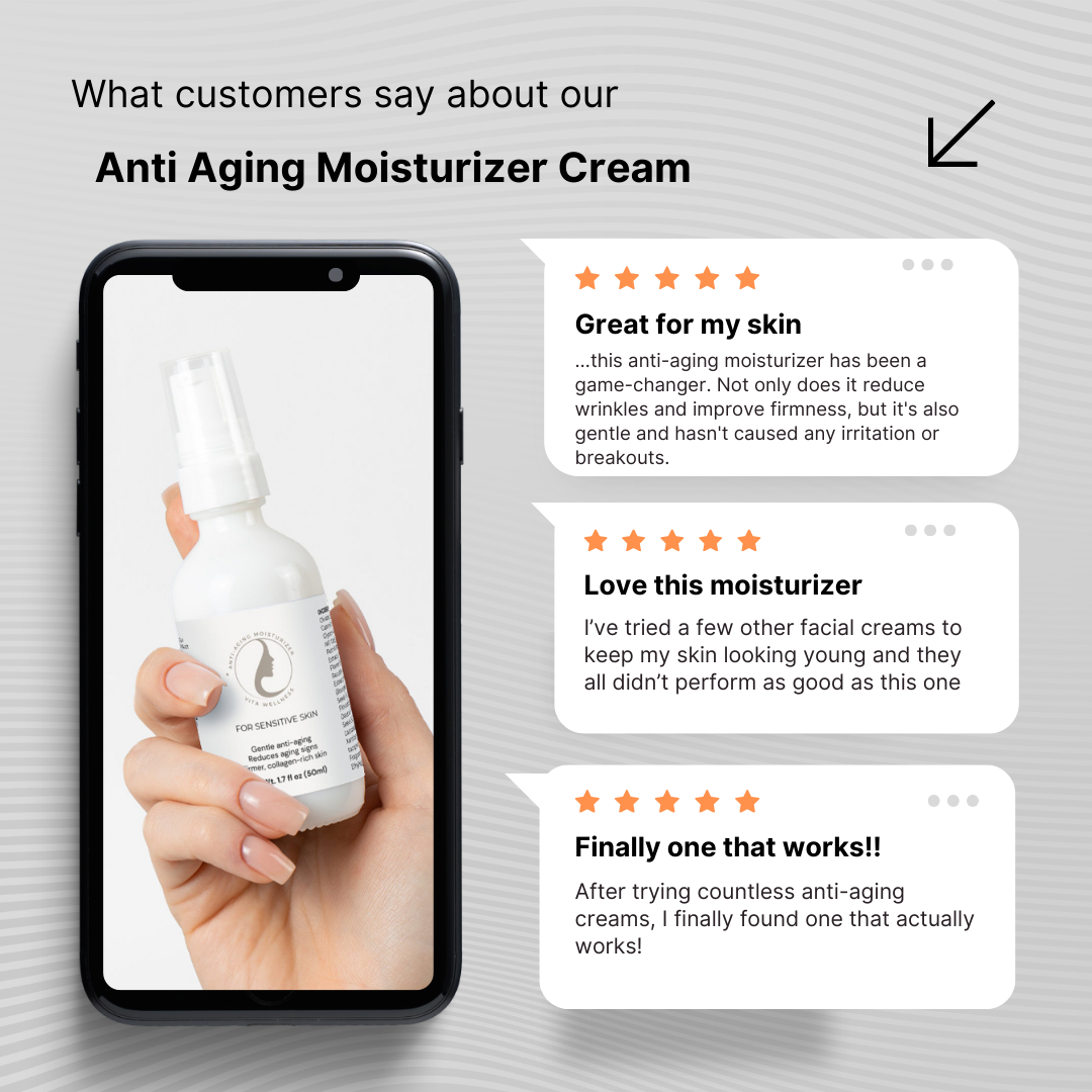 Daily Anti Aging Moisturizer Cream for Sensitive Skin